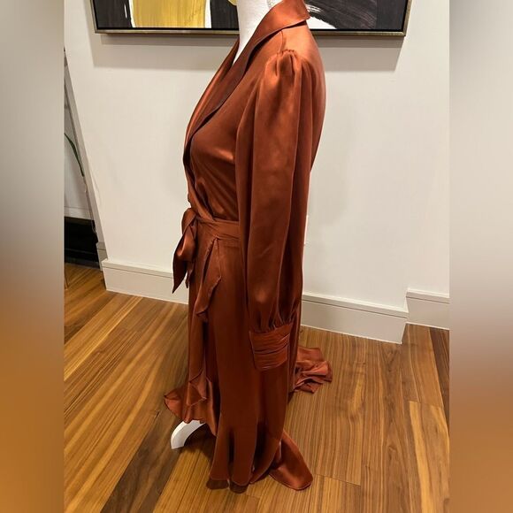 Ulla Johnson (Zimmerman) 100% silk wrap dress size 4 - Picture 6 of 12